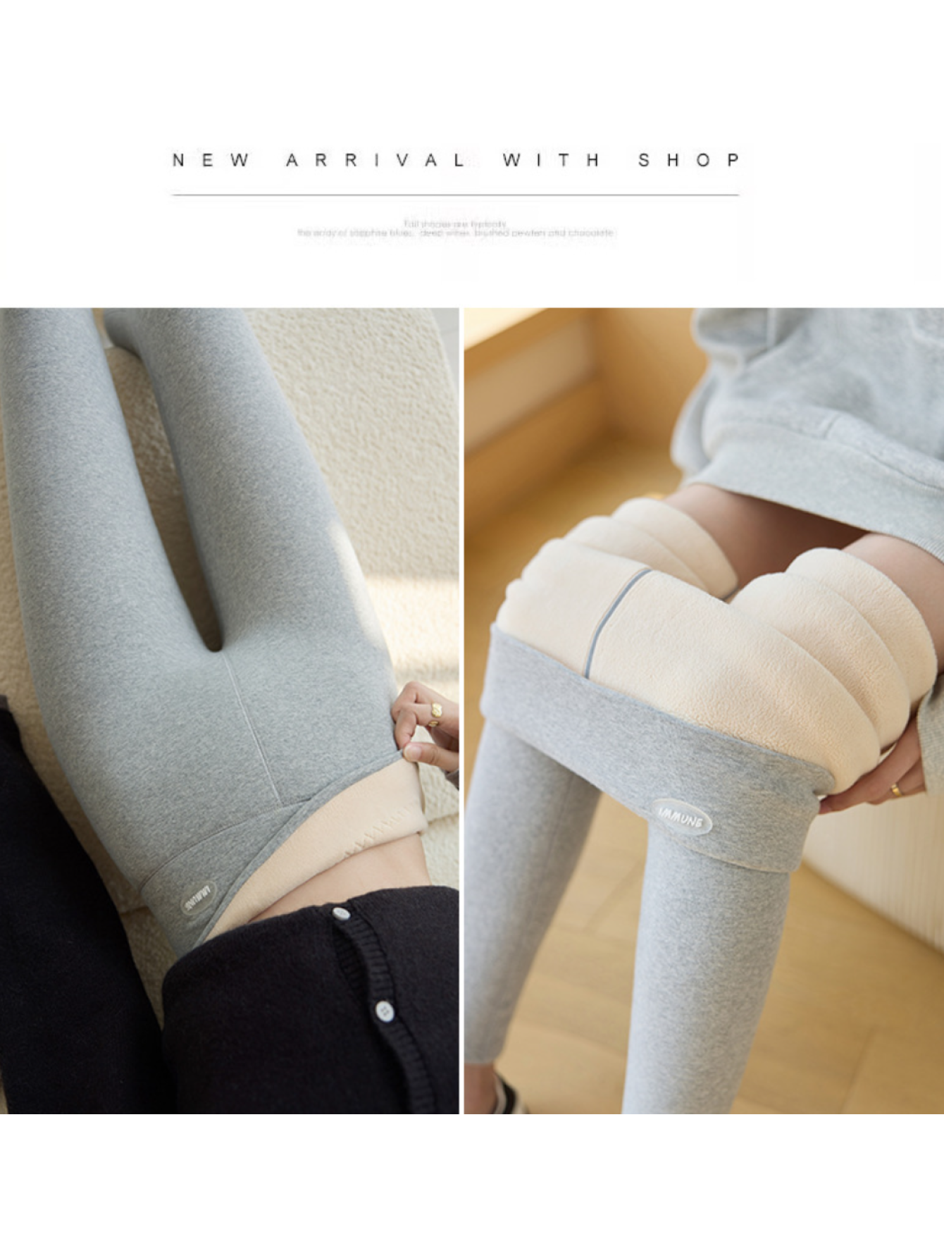 New Thickened High-Waist Fleece-Lined Leggings with Lamb Wool, Warm Cotton Pants for Outerwear 