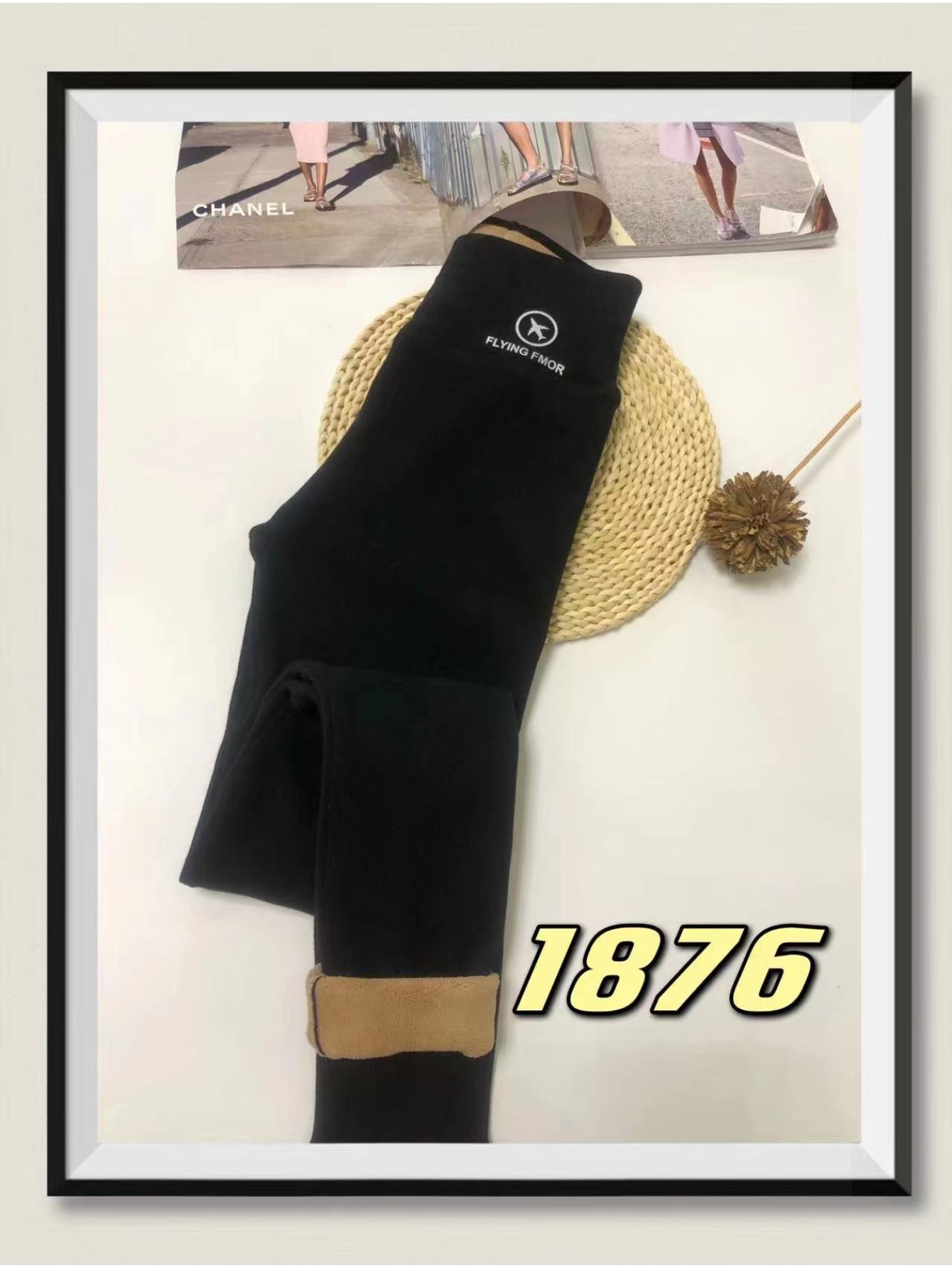 1987-High waisted with warmer cotton legging 